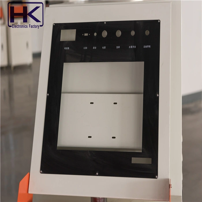 Silk-Screened Colorful Powder Coating Sheet Metal Control Consoles for Machinery with Universal Wheel and Display